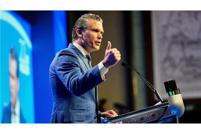 Hegseth richtet klare Worte an China.