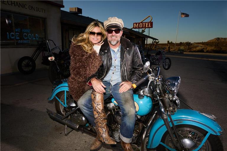 Heidi Klum mit Fotograf Brian Bowen Smith.