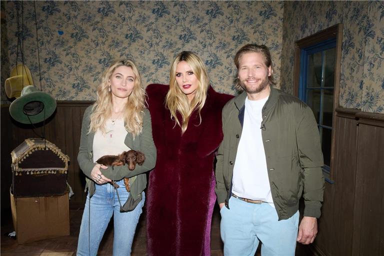 Heidi Klum mit Paris Jackson und Sebastian Ströbel.