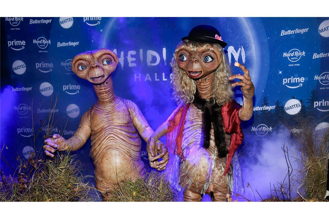 Messerscharfe Zähne - Heidi Klum gibt gruseligen Einblick Heidi Klum und Tom Kaulitz verkleideten sich 2024 als Außerirdische. (Archivfoto)