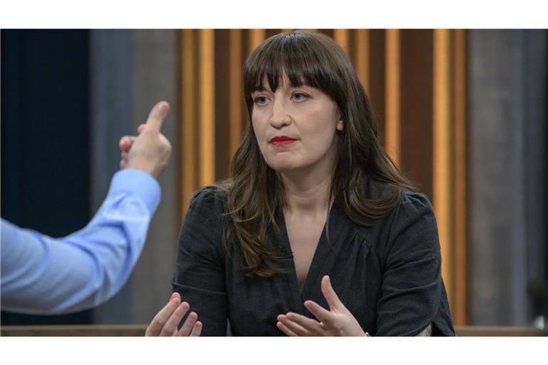 Heidi Reichinnek (Linke) war am Sonntagabend bei Caren Miosga zu Gast.
