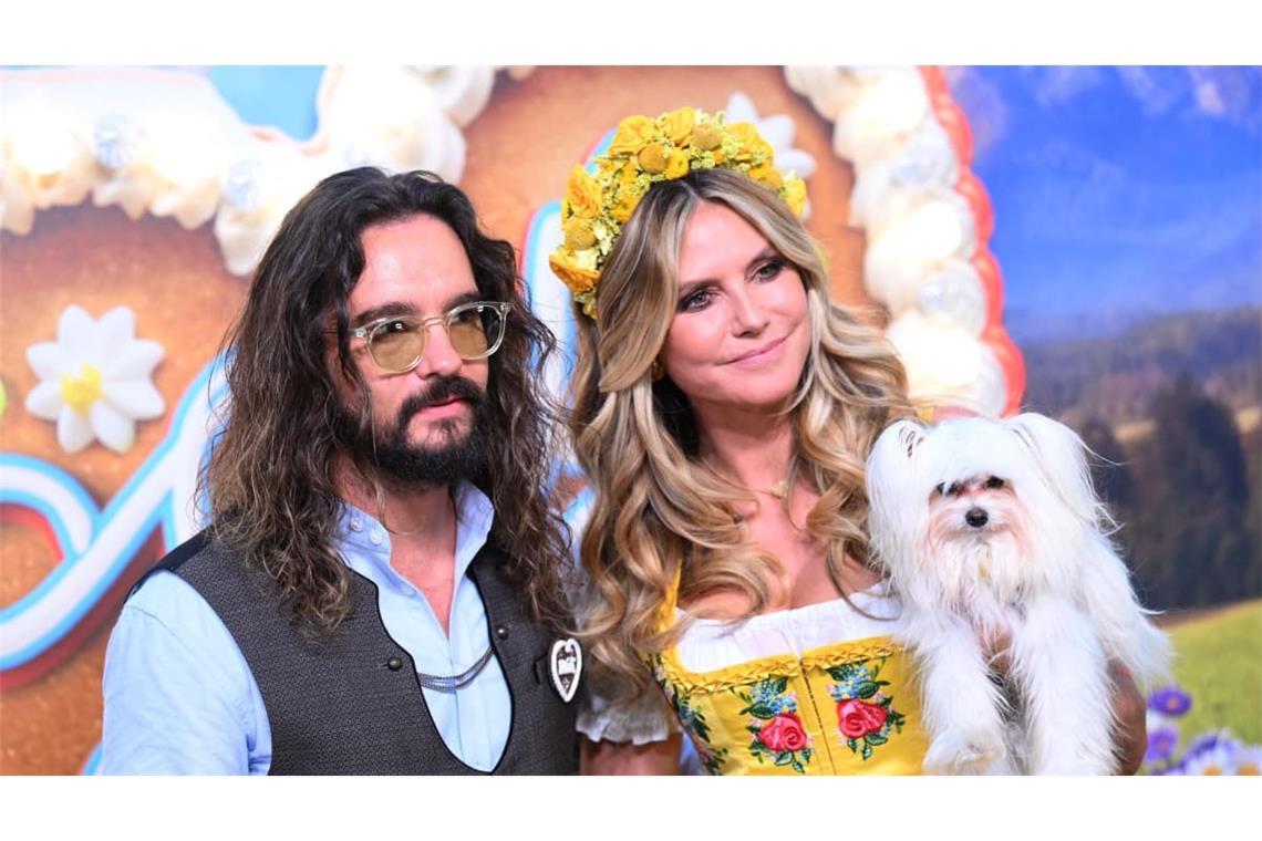 „HeidiFest“ im TV: Tom Kaulitz und Heidi Klum auf dem roten Teppich. Gemeinsam mit ihrer Familie und geladenen Gästen eröffnet Klum die Oktoberfest-Saison.
