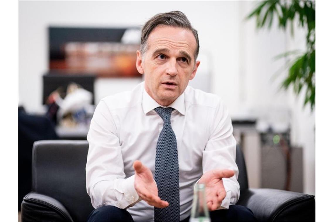 Maas warnt vor „fatalen Folgen“ der nuklearen Aufrüstung Heiko Maas (SPD), Außenminister, spricht bei einem Interview mit Journalisten der Deutschen Presse-Agentur dpa. Foto: Kay Nietfeld/dpa