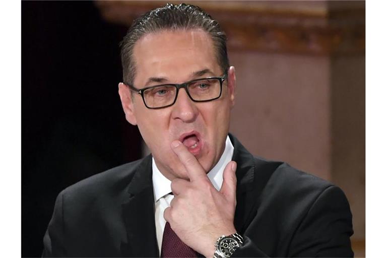 Heinz-Christian Strache, ehemaliger Vizekanzler von Österreich und Vorsitzender des Teams HC Strache - Allianz für Österreich. Foto: Helmut Fohringer/APA/dpa