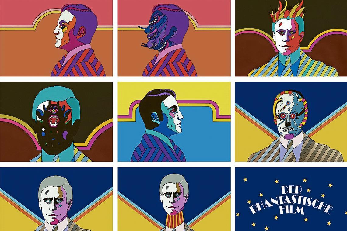 Heinz Edelmann: Storyboard zu Der phantastische Film – animierter Vorspann für ZDF-Filmreihe (Rekonstruktion) 1970/80er-Jahre. Foto: Heinz Edelmann Archiv