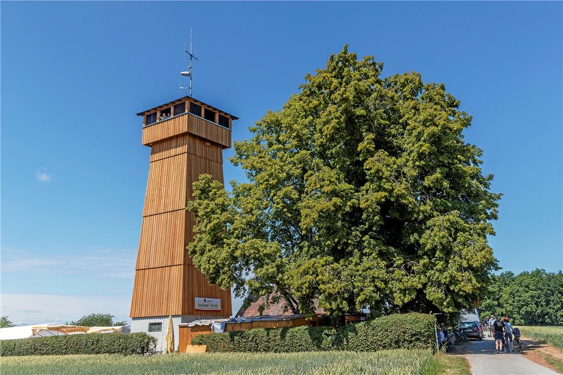 Der Spiegelberger Juxkopfturm ist fertig saniert