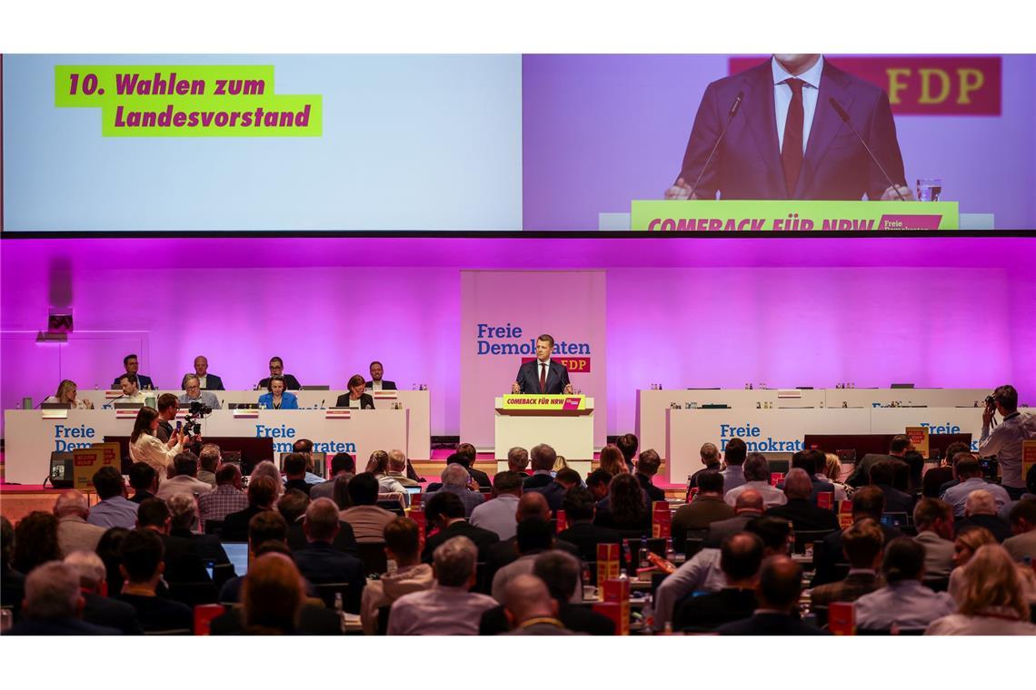 Henning Höne bekommt vom Parteitag Rückenwind für seine Kandidatur um den Bundesvorsitz.