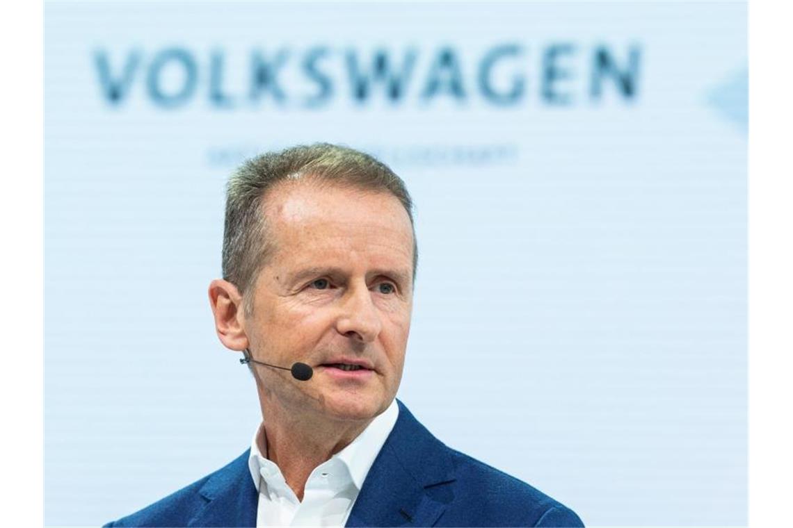 Herbert Diess, Vorstandsvorsitzender der Volkswagen AG. Foto: Christophe Gateau/dpa