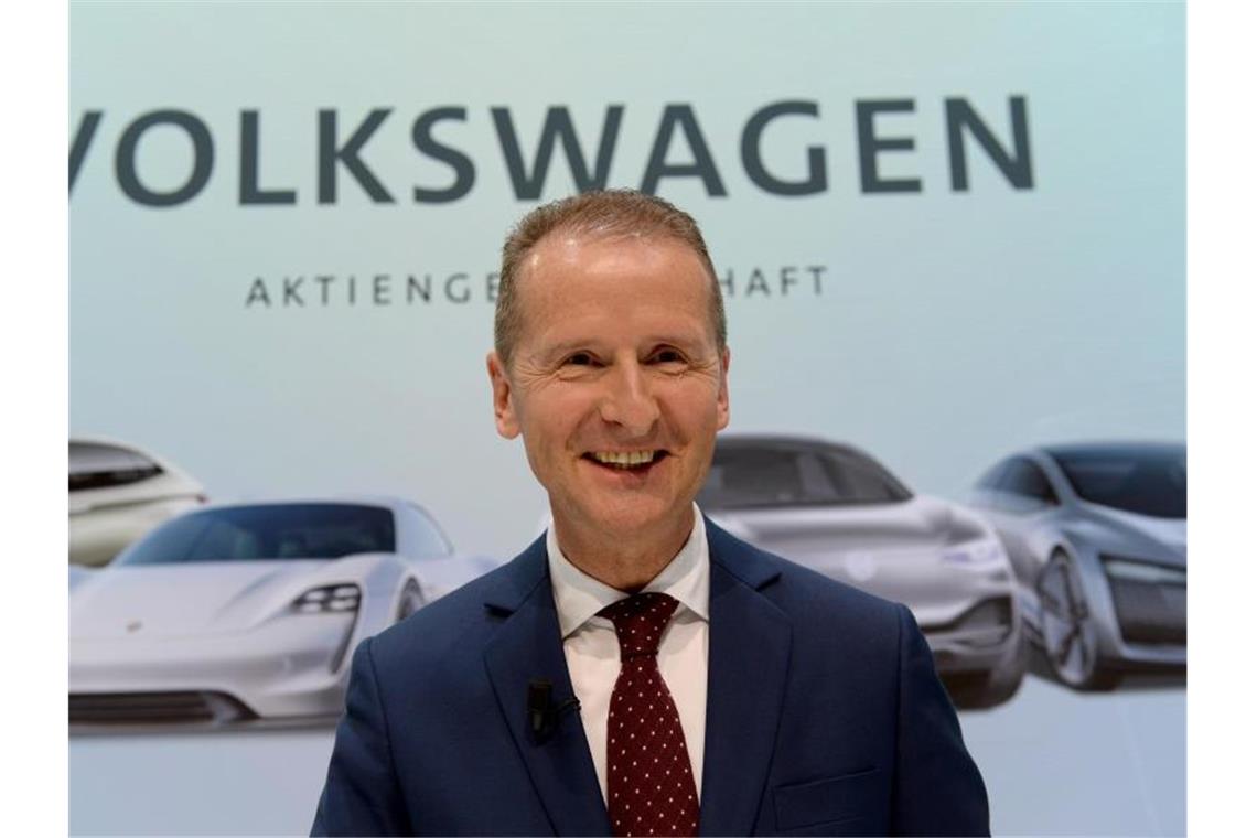 Herbert Diess, Vorstandsvorsitzender der Volkswagen AG. Foto: Swen Pförtner