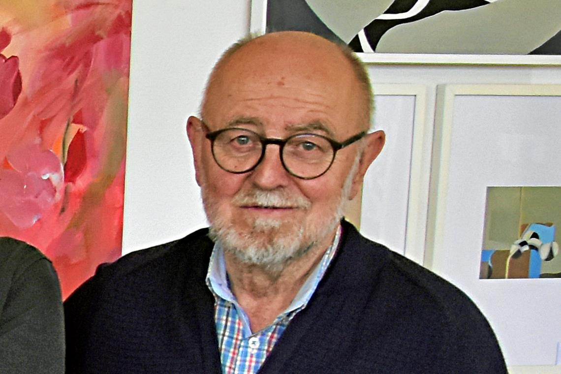 Herbert Seybold engagierte sich bis zuletzt in der Backnanger Künstlergruppe. Foto: Tobias Sellmaier 