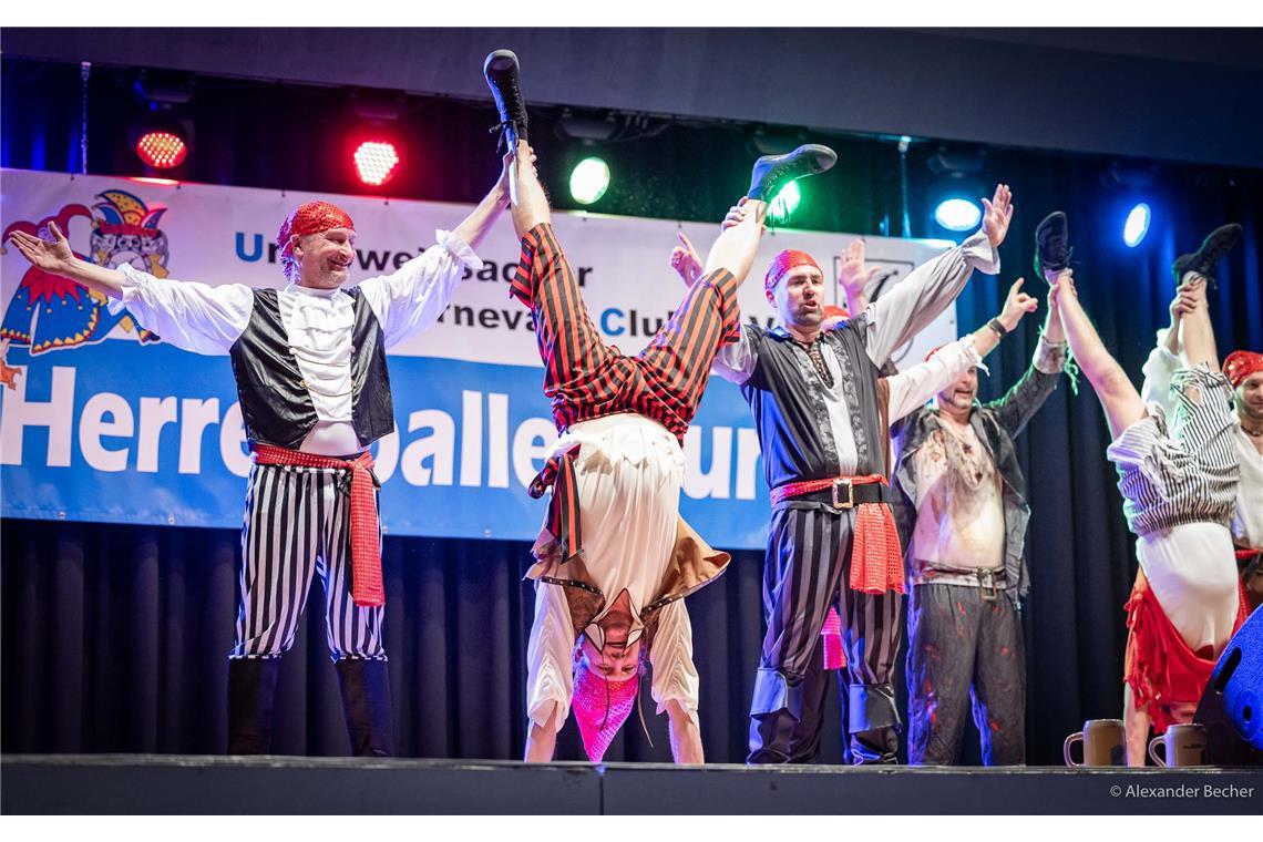 Herrenballetturnier vom Unterweissacher Carnevals-Club in der Seeguthalle in Cot...