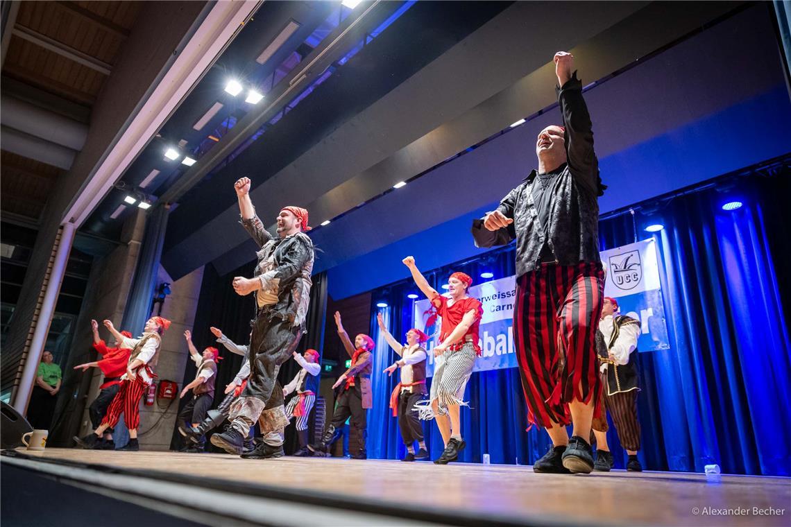 Herrenballetturnier vom Unterweissacher Carnevals-Club in der Seeguthalle in Cot...