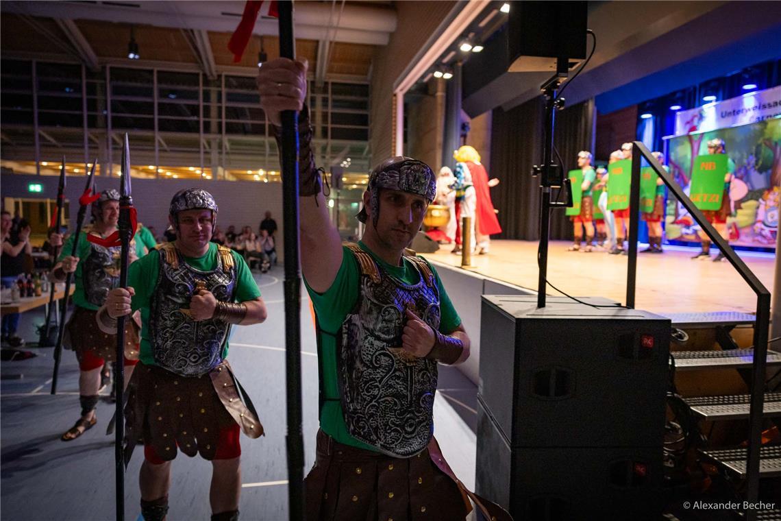 Herrenballetturnier vom Unterweissacher Carnevals-Club in der Seeguthalle in Cot...