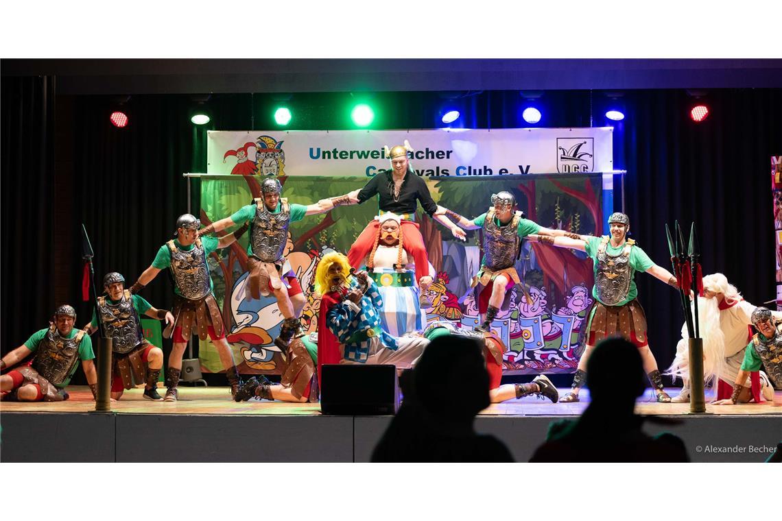 Herrenballetturnier vom Unterweissacher Carnevals-Club in der Seeguthalle in Cot...