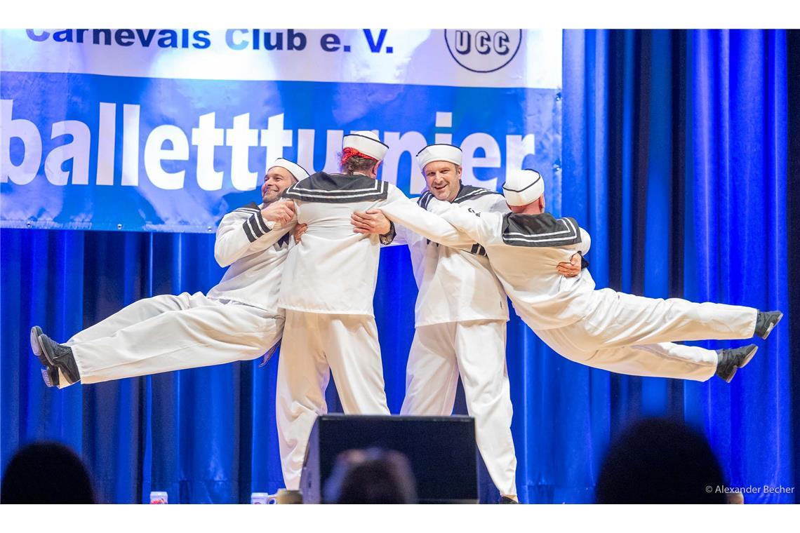 Herrenballetturnier vom Unterweissacher Carnevals-Club in der Seeguthalle in Cot...