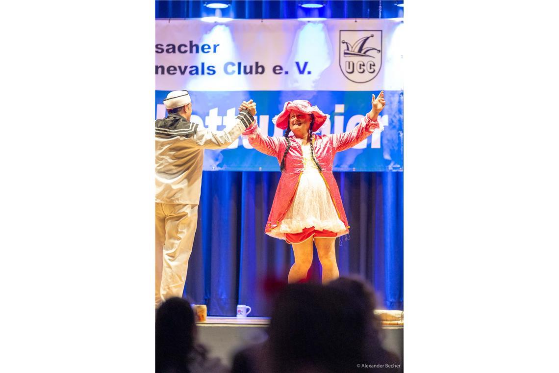 Herrenballetturnier vom Unterweissacher Carnevals-Club in der Seeguthalle in Cot...