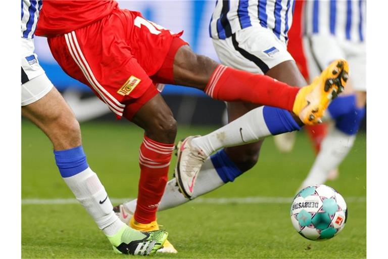 Hertha BSC empfängt im Achtelfinale des DFB-Pokals den Stadtrivalen 1. FC Union im Berliner Olympiastadion. Foto: Odd Andersen/AFP-Pool/dpa