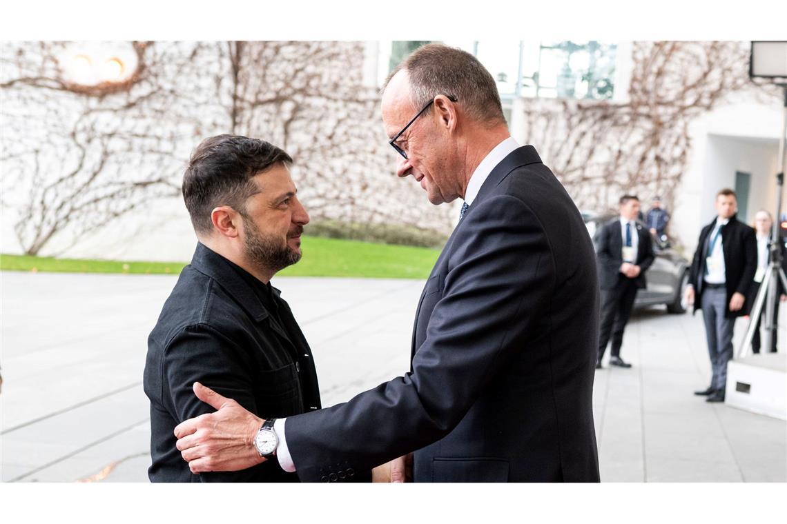 Heute wird Selenskyj erneut im Kanzleramt empfangen.