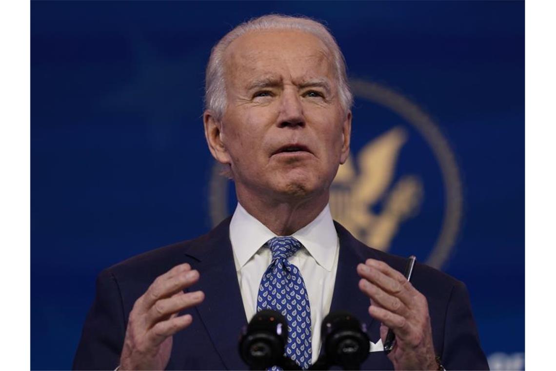 „Hier ist die einfache Wahrheit: Die dunkelsten Tage im Kampf gegen Covid liegen noch vor uns, nicht hinter uns“, sagt Joe Biden. Foto: Carolyn Kaster/AP/dpa