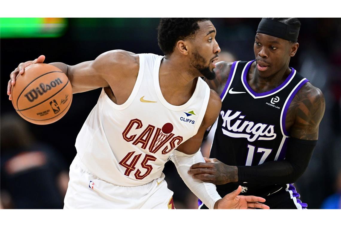 Hier spielten sie noch gegeneinander: Nun wechselt Dennis Schröder (re.) zu den Cleveland Cavaliers um Donovan Mitchell.
