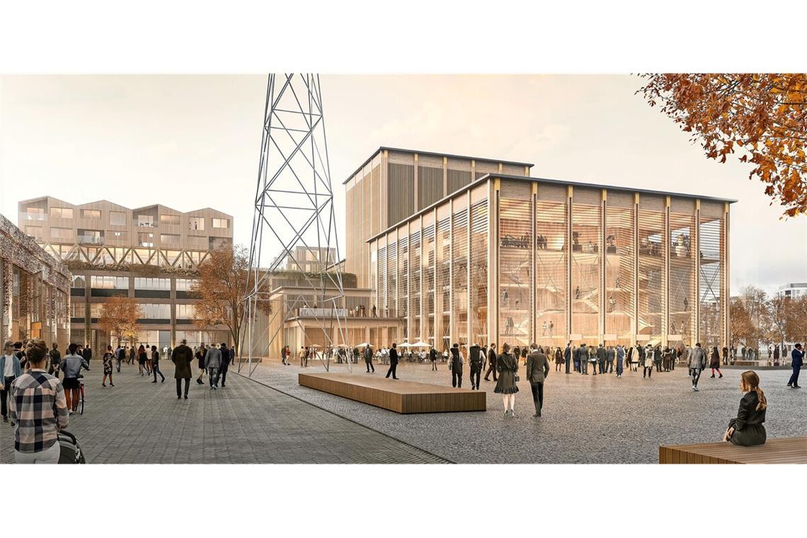 Hier treten Stadt und Land auf die Bremse: Die bei den Wagenhallen geplante Interimsspielstätte für die Oper.