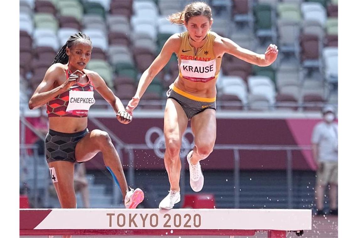Hindernisläuferin Gesa Krause ist in Tokio ins olympische Finale gelaufen. Foto: Michael Kappeler/dpa