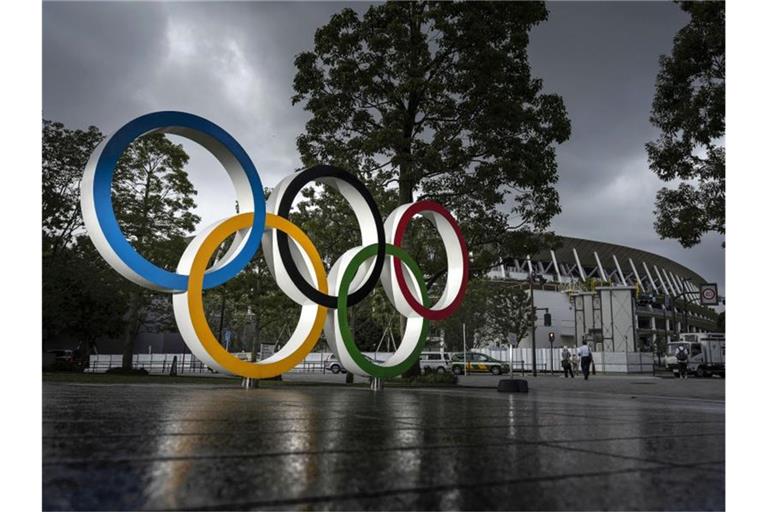 Hinter den Sommerspielen in Tokio stehen noch viele Fragezeichen. Foto: ---/kyodo/dpa