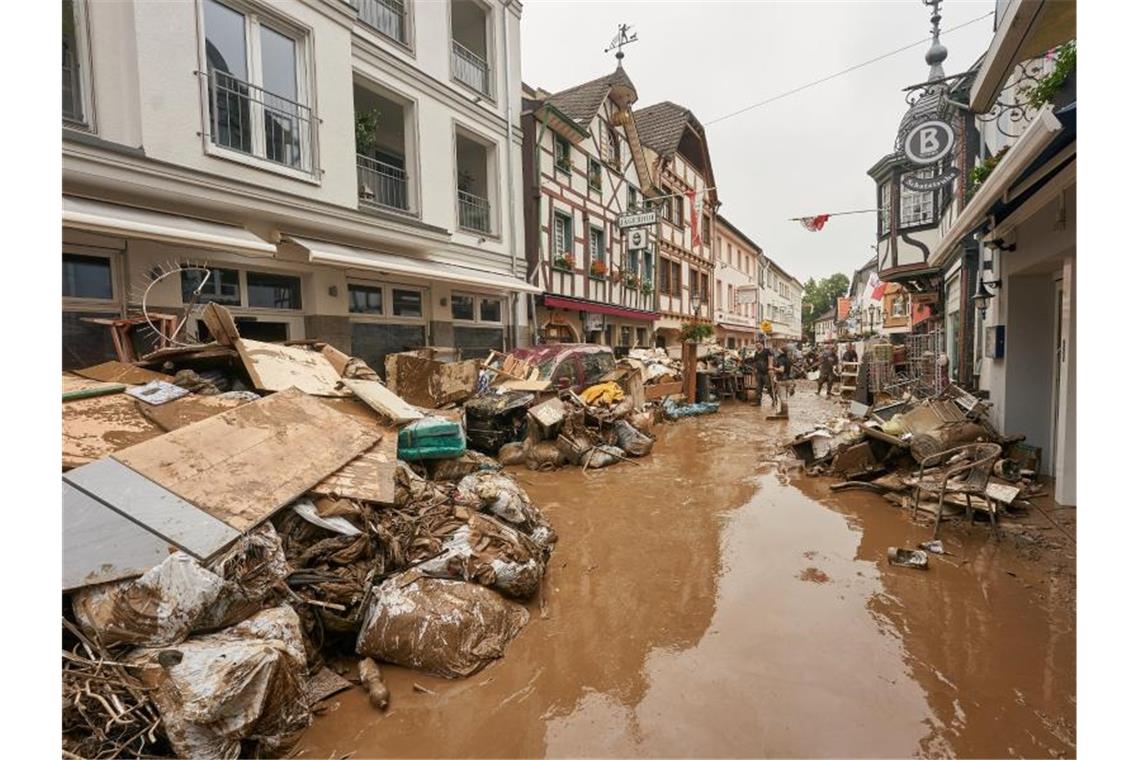 Hochwasserschäden in Bad Neuenahr-Ahrweiler. Foto: Thomas Frey/dpa