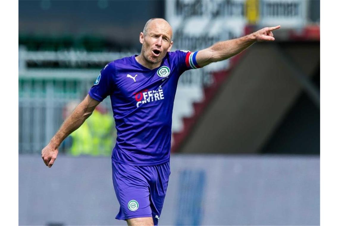 Hört endgültig auf mit dem Profifußball: Arjen Robben. Foto: Cor Lasker/ANP/dpa