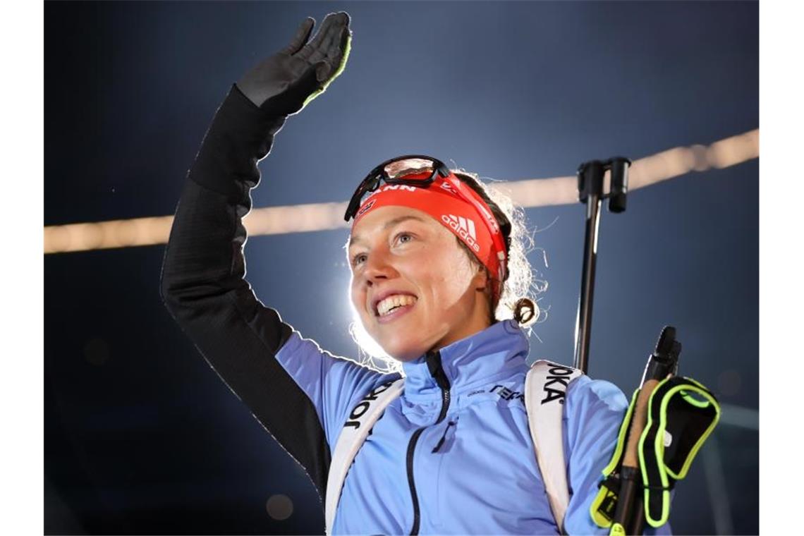 Nicht nur Tennis-Ass Barty: Frühe Rücktritte von Sportstars Hörte ebenfalls mit 25 Jahren auf: Biathlon-Olympiasiegerin Laura Dahlmeier. Foto: Friso Gentsch/dpa