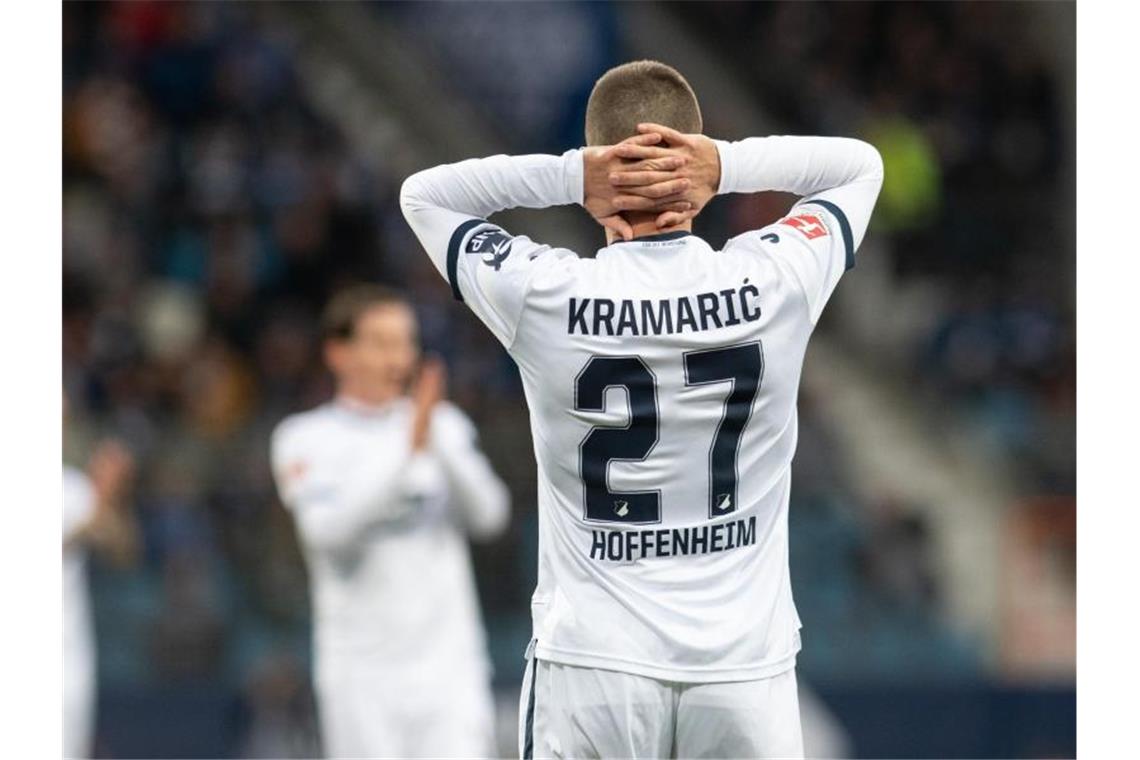 Hoffenheims Andrej Kramaric ärgert sich. Foto: Bernd Thissen/dpa