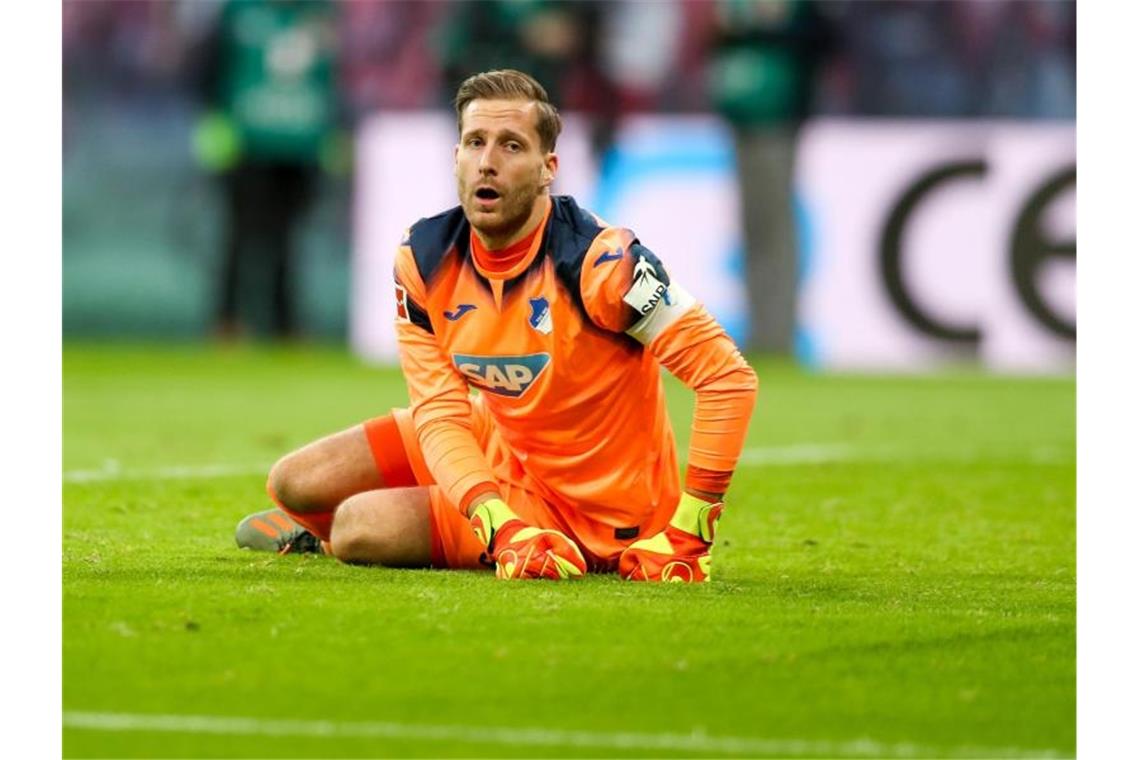 Baumann zurück im Hoffenheimer Tor: Rudys besonderes Spiel Hoffenheims Torwart Oliver Baumann. Foto: Jan Woitas/dpa-Zentralbild/dpa/Archivbild