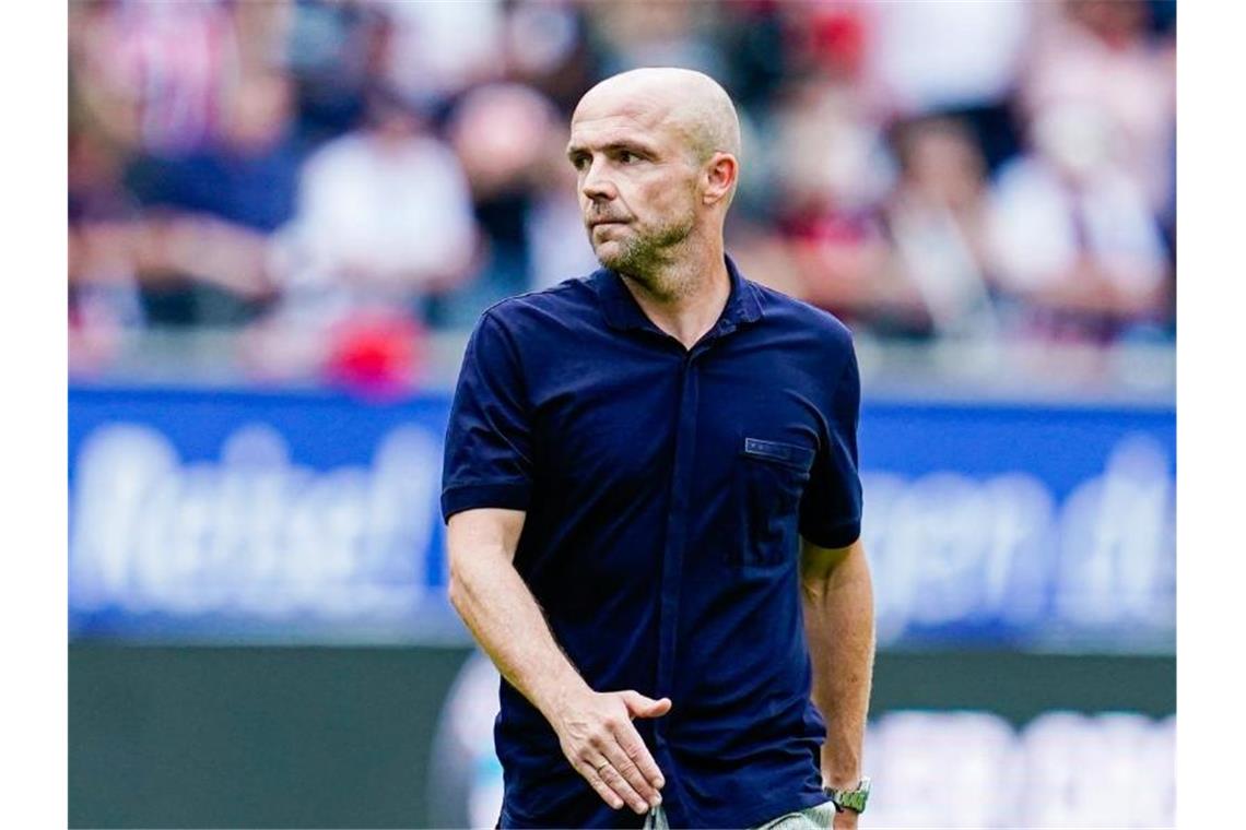 Hoffenheims Trainer Alfred Schreuder. Foto: Uwe Anspach/Archivbild