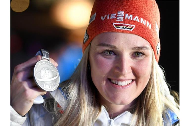 Hofft auch über 15 Kilometer auf eine Medaille: Denise Herrmann. Foto: Hendrik Schmidt/dpa