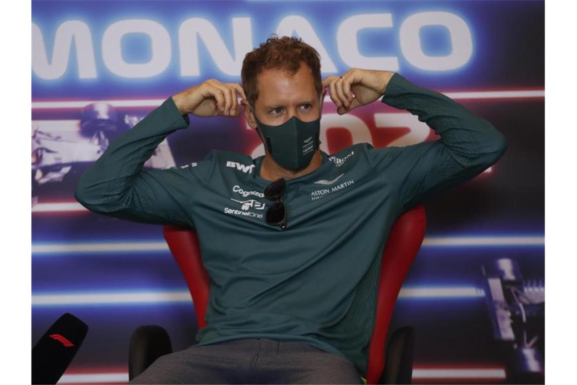 Das Gleiche in grün: Vettels Dilemma Hofft auf eine bessere Performance im Aston Martin: Sebastian Vettel. Foto: Sebastien Nogier/EPA Pool/AP/dpa