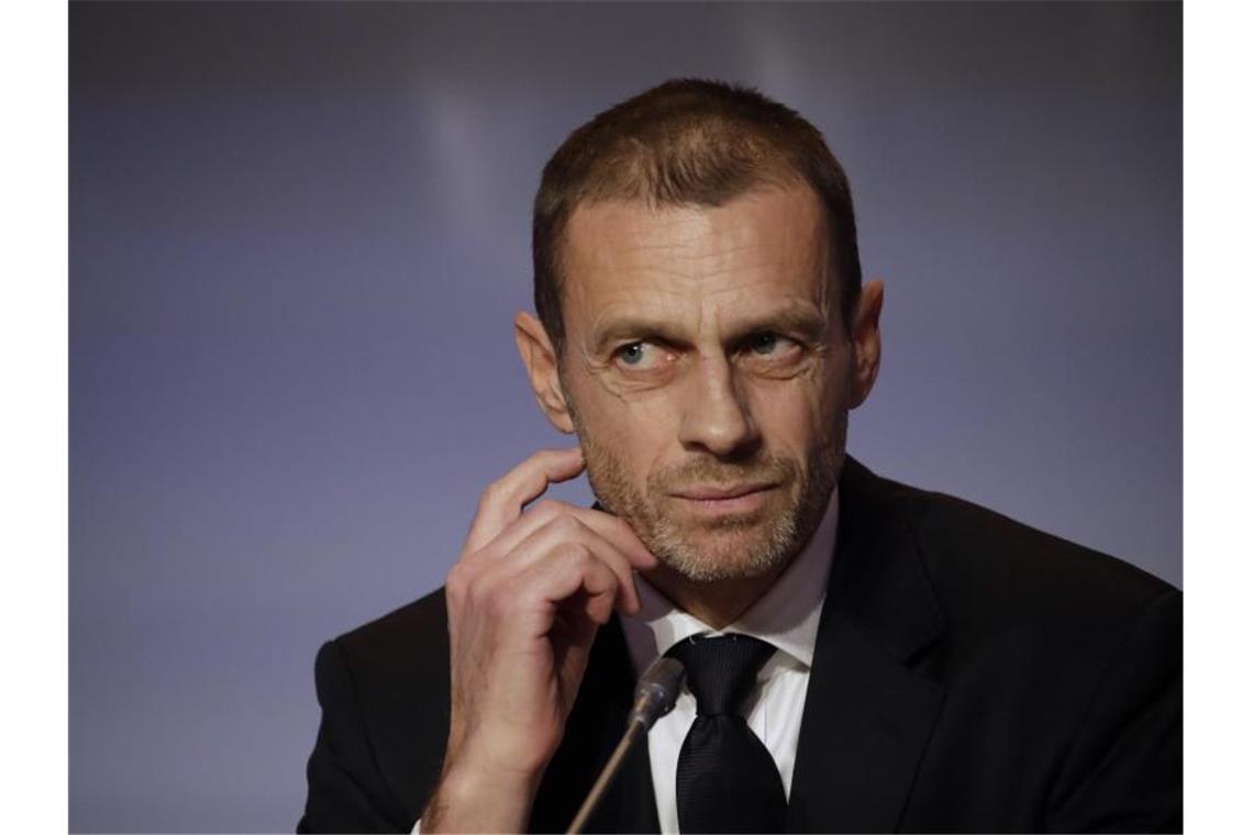 Ceferin: Werden bei der EM keine Risiken eingehen Hofft auf eine Fußball-EM, die „so normal wie möglich ist“: UEFA-Präsident Aleksander Ceferin. Foto: Alessandra Tarantino/AP/dpa