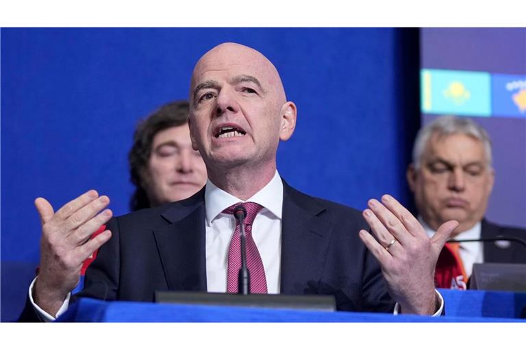 Hofft auf eine WM-Teilnahme Irans: FIFA-Präsident Gianni Infantino. (Archivbild)