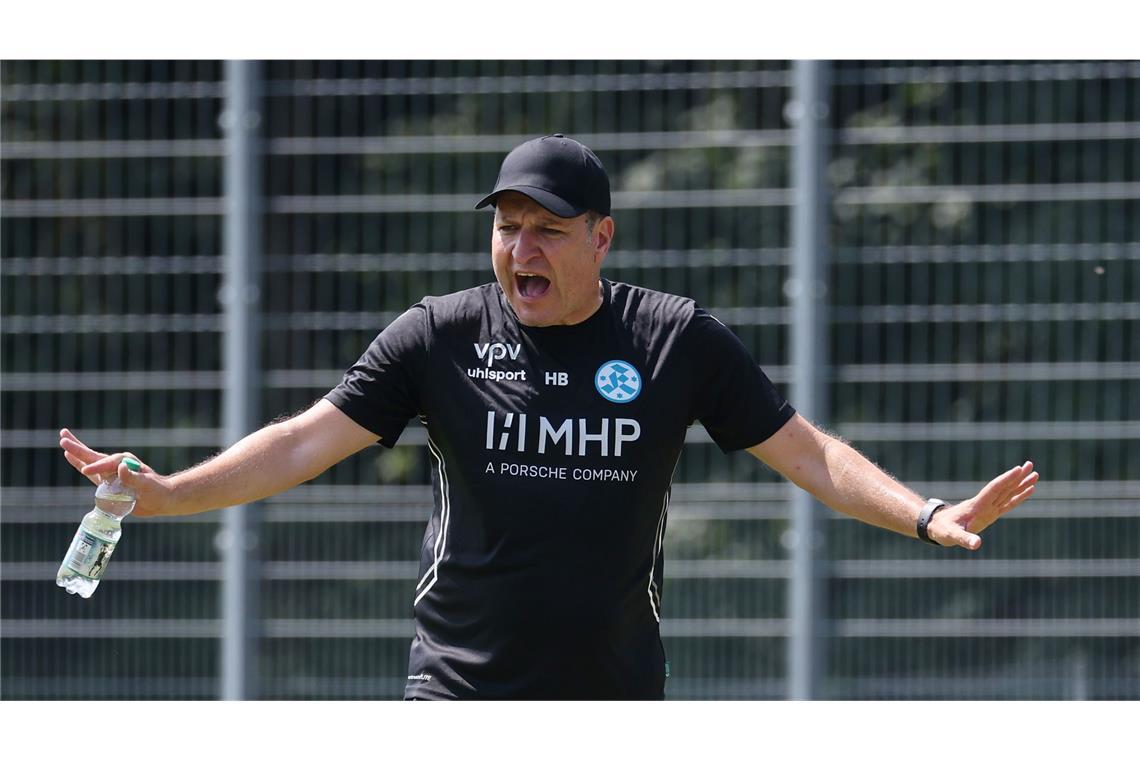 So lief der Trainingsstart bei den Blauen – das sind die Bilder