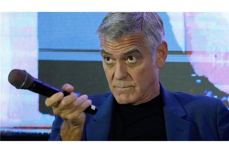Hollywoodstar George Clooney ist nicht um eine Antwort verlegen, wenn der US-Präsident gegen ihn schießt. (Archivbild)