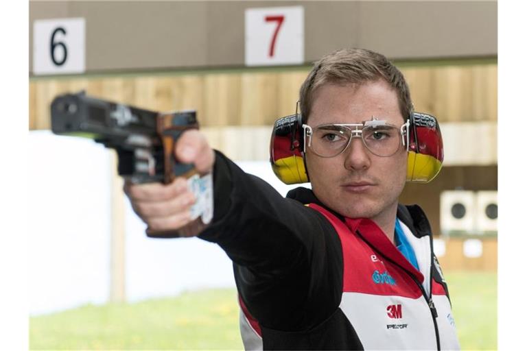 Holte mit der Schnellfeuerpistole in Minsk Gold: Oliver Geis. Foto: Jens-Ulrich Koch