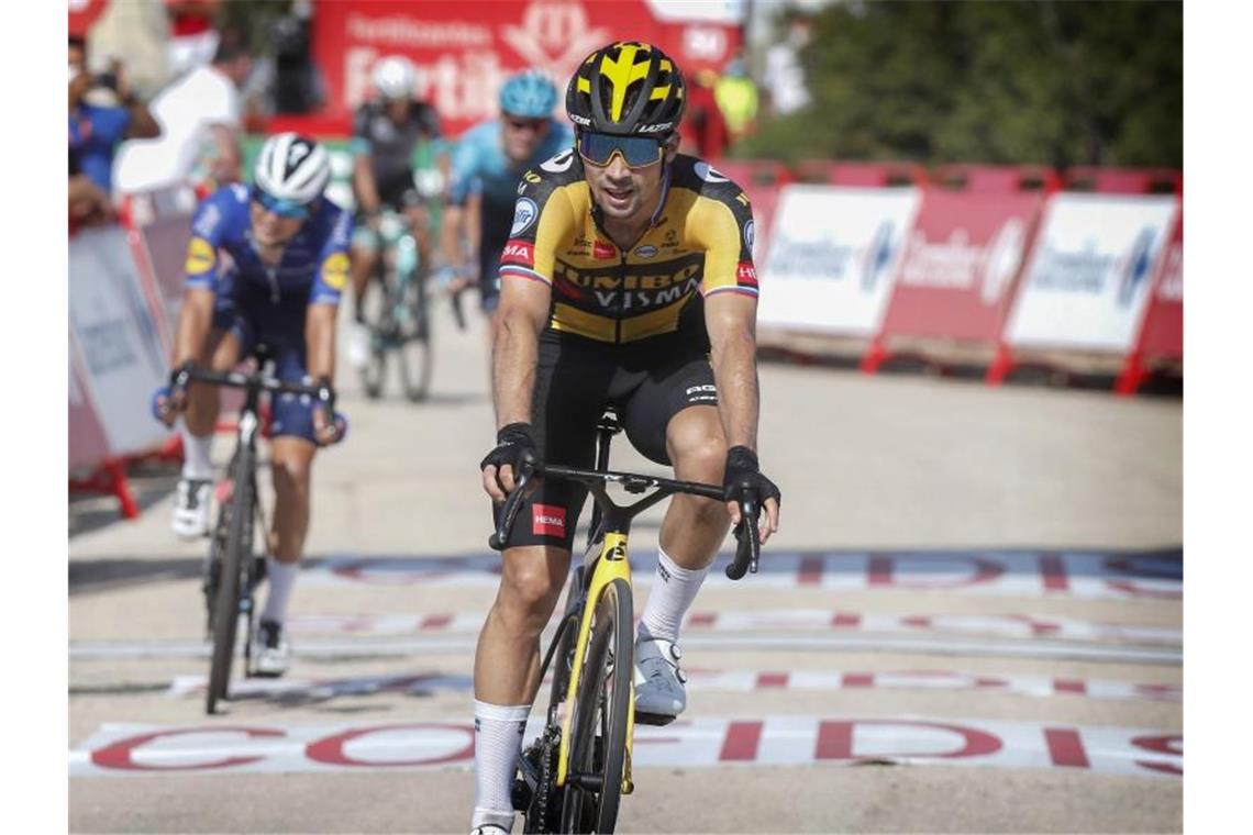 Roglic holt zweiten Etappensieg bei 76. Vuelta Holte sich seinen zweiten Etappensieg bei der 76. Spanien-Rundfahrt: Primoz Roglic. Foto: Roth/dpa