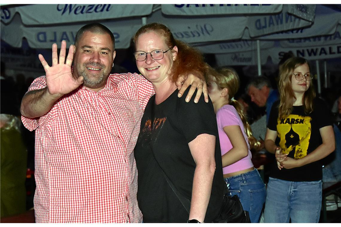 Horst und Steffi Herbst auf dem Tälestreff in Unterweissach, Weissach im Tal.