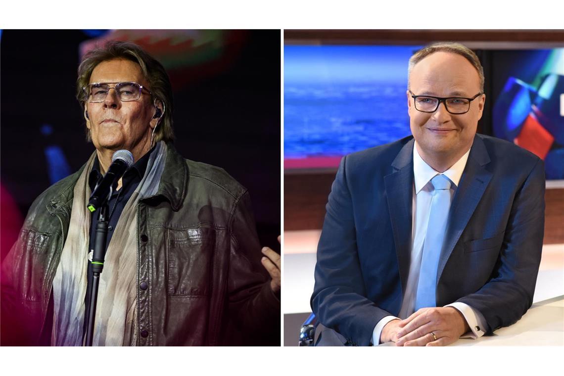 Howard Carpendale (links) versöhnt sich mit Oliver Welke – und lädt ihn zu einem Konzert ein.