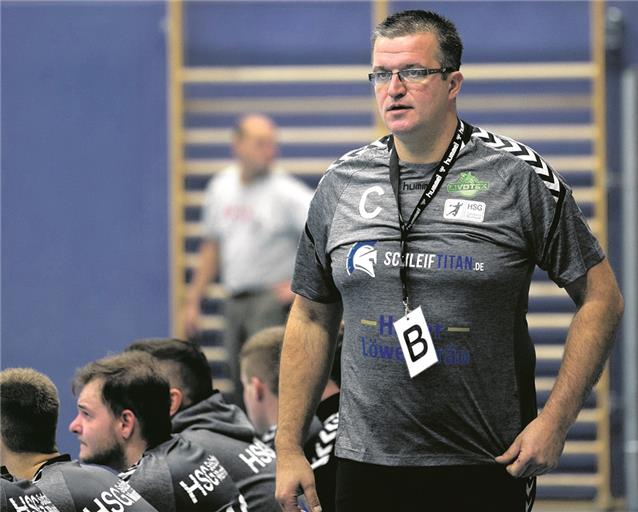 HSG-Trainer Alexander Belz blickt der neuen Saison in der Landesliga entgegen. Foto: A. Becher