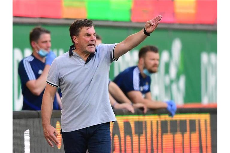 HSV-Trainer Dieter Hecking. Foto: Robert Michael/dpa-Pool/dpa/Archivbild