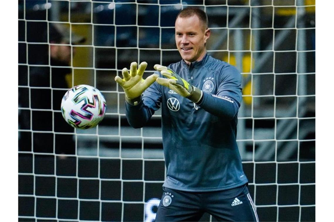 Hüttet gegen Nordirland das DFB-Gehäuse: Marc-André ter Stegen. Foto: Uwe Anspach/dpa