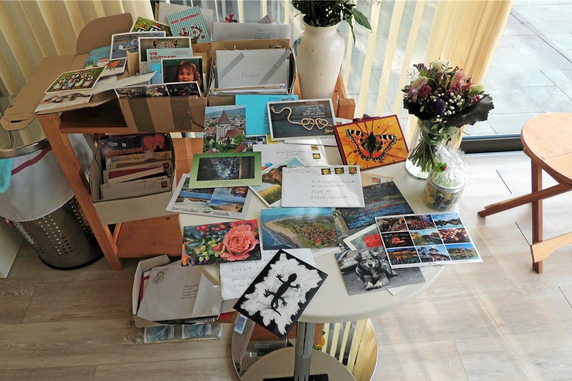 Hunderte von Postkarten und Geschenken haben ihren Weg zu Michel gefunden. Foto: privat