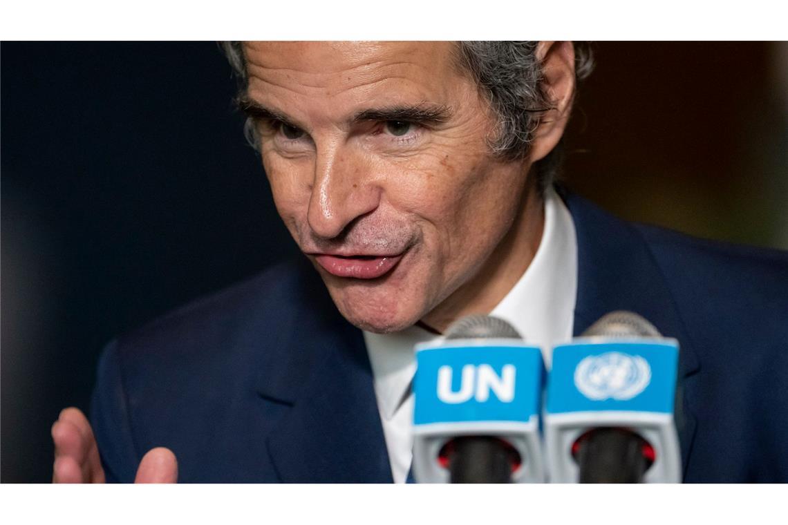 IAEA-Chef Grossi verwies auf die US-iranische Rahmenvereinbarung, wonach das Uran unter der IAEA-Aufsicht zumindest verdünnt werden soll. (Archivbild)