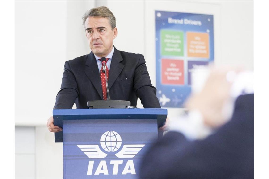 IATA-Generaldirektor Alexandre de Juniac, hier Ende 2016, gibt sein Amt im kommenden Jahr auf. Foto: Cyril Zingaro/KEYSTONE/dpa
