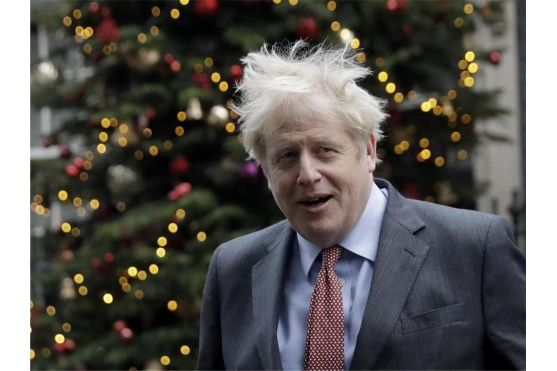 „Ich bin immer hoffnungsvoll“, sagte der britische Premierminister Boris Johnson. „Aber ich muss ehrlich mit Ihnen sein: Ich denke, die Situation ist im Moment sehr knifflig.“. Foto: Matt Dunham/AP/dpa